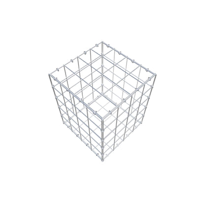 Gavión 50 cm x 40 cm x 40 cm (L x A x P), malla 10 cm x 10 cm, anillo en C