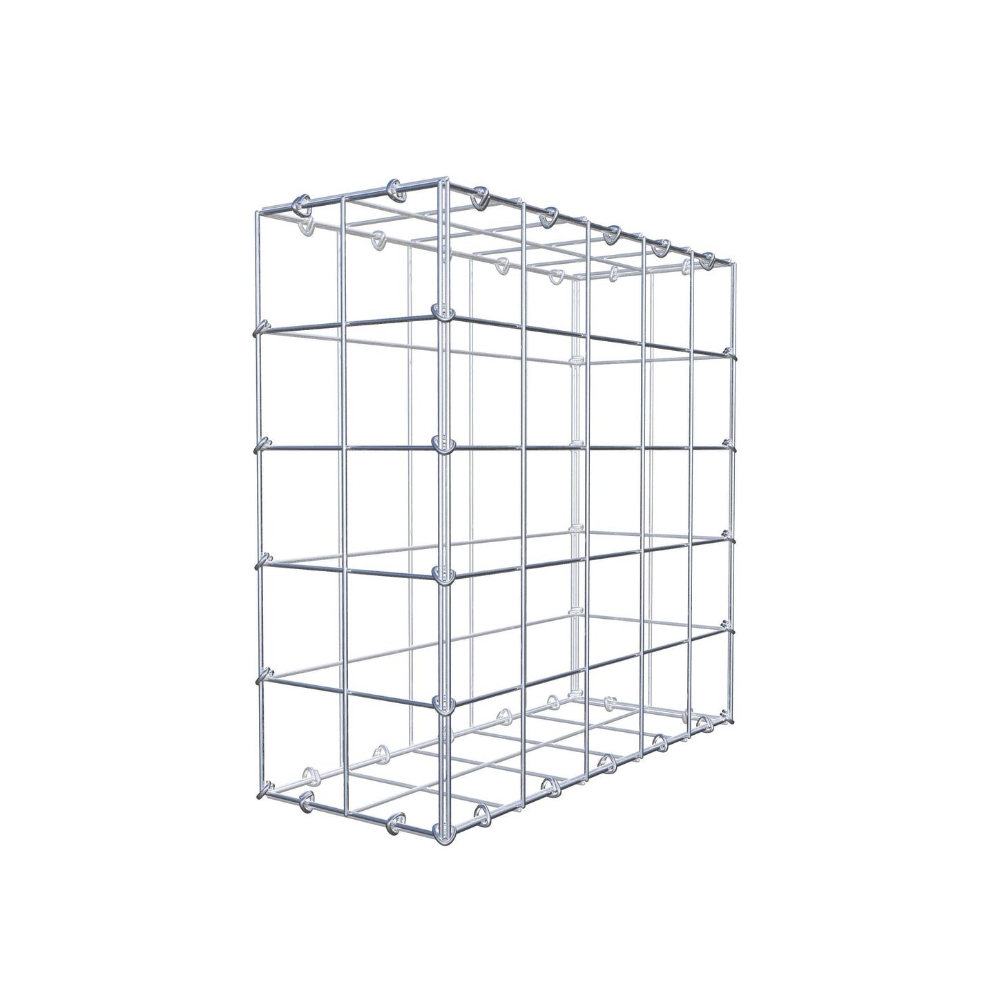 Gabion 50 cm x 50 cm x 20 cm (L x H x D), maskstorlek 10 cm x 10 cm, C-ring