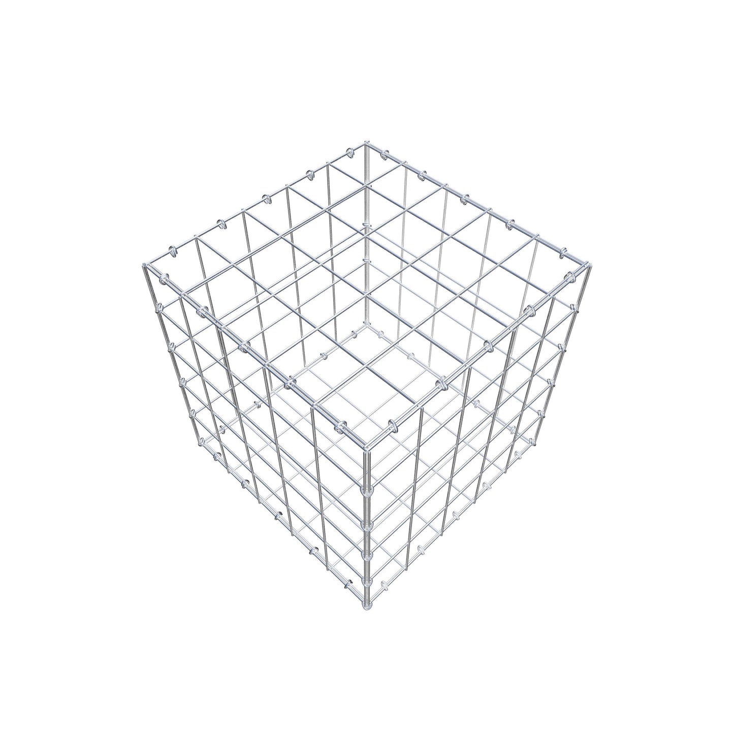 Gavión 50 cm x 50 cm x 50 cm (L x A x P), malla 10 cm x 10 cm, anillo en C