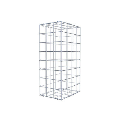 Gabion 80 cm x 40 cm x 30 cm (L x H x P), mailles 10 cm x 10 cm, anneau en C