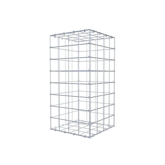 Gabion 80 cm x 40 cm x 40 cm (L x H x P), mailles 10 cm x 10 cm, anneau en C