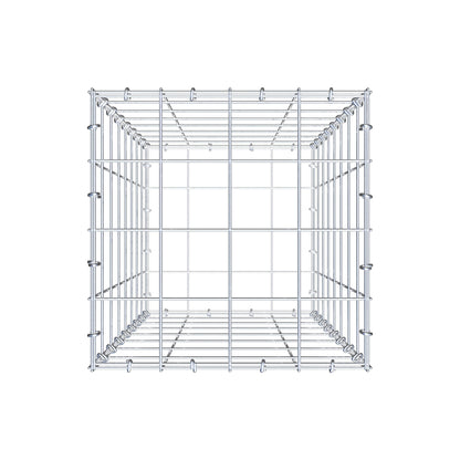 Gabbione 80 cm x 40 cm x 40 cm (L x H x P), maglia 10 cm x 10 cm, anello a C