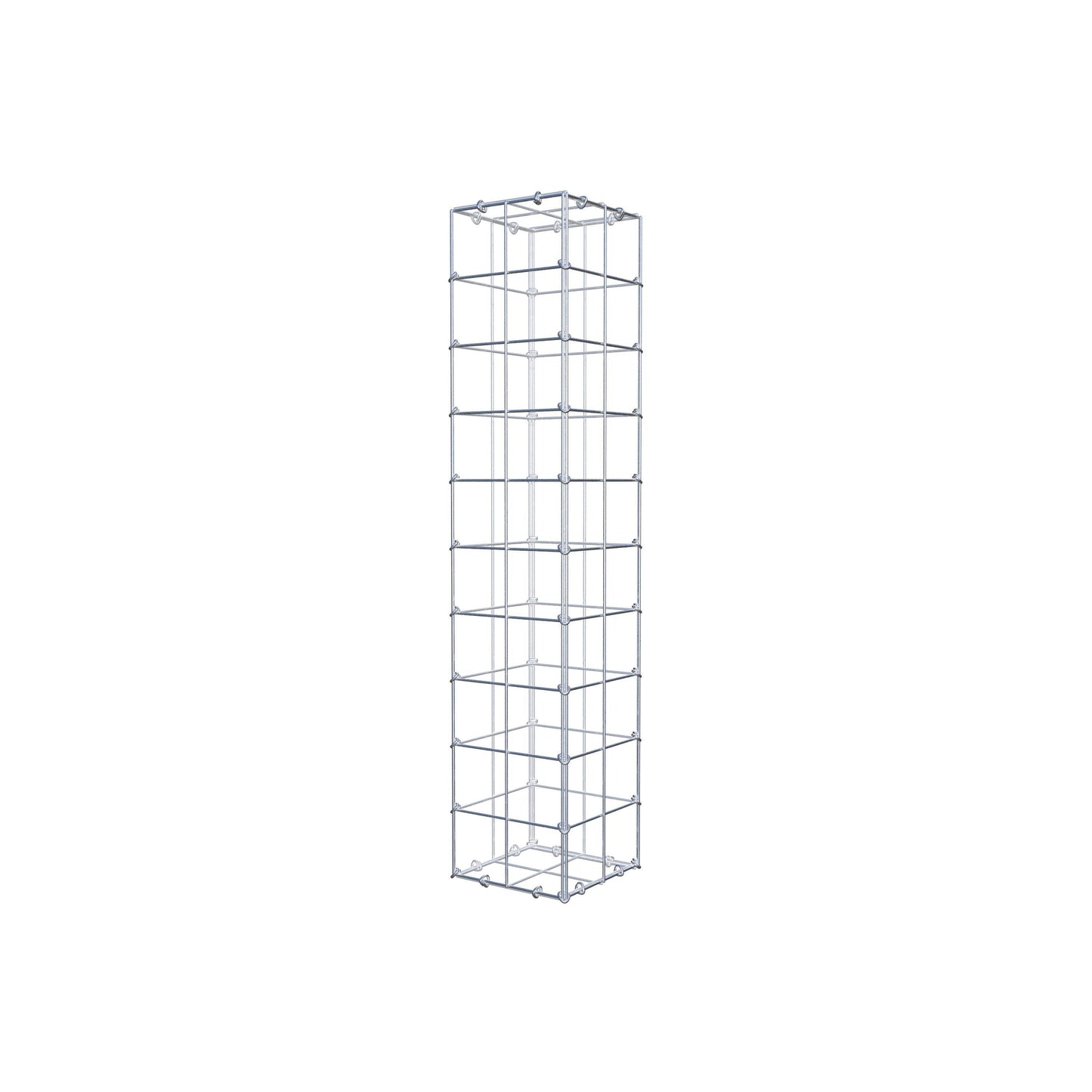 Gabion 100 cm x 20 cm x 20 cm (L x H x D), maskstorlek 10 cm x 10 cm, C-ring