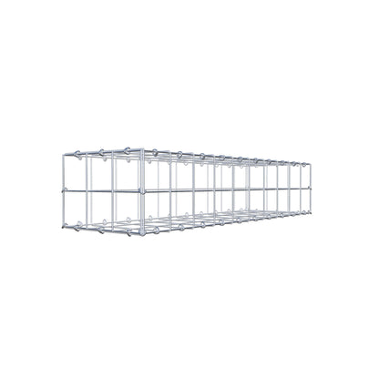 Gabbione 100 cm x 20 cm x 30 cm (L x H x P), maglia 10 cm x 10 cm, anello a C