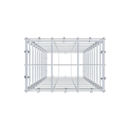 Gabione 100 cm x 30 cm x 20 cm (L x H x T), Maschenweite 10 cm x 10 cm, C-Ring