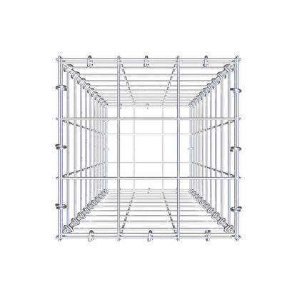 Gabbione 100 cm x 30 cm x 30 cm (L x H x P), maglia 10 cm x 10 cm, anello a C