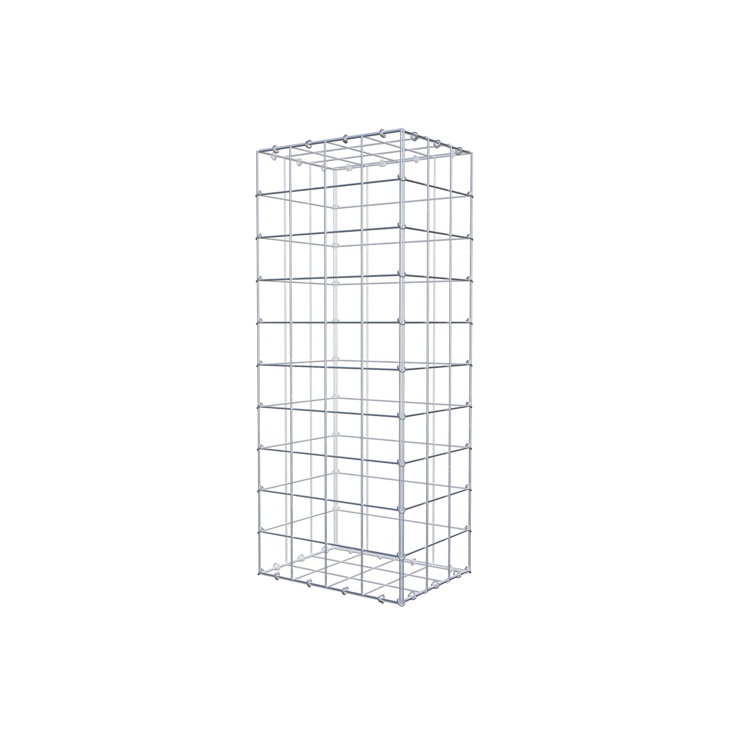 Gabion 100 cm x 30 cm x 40 cm (L x H x D), maskstorlek 10 cm x 10 cm, C-ring