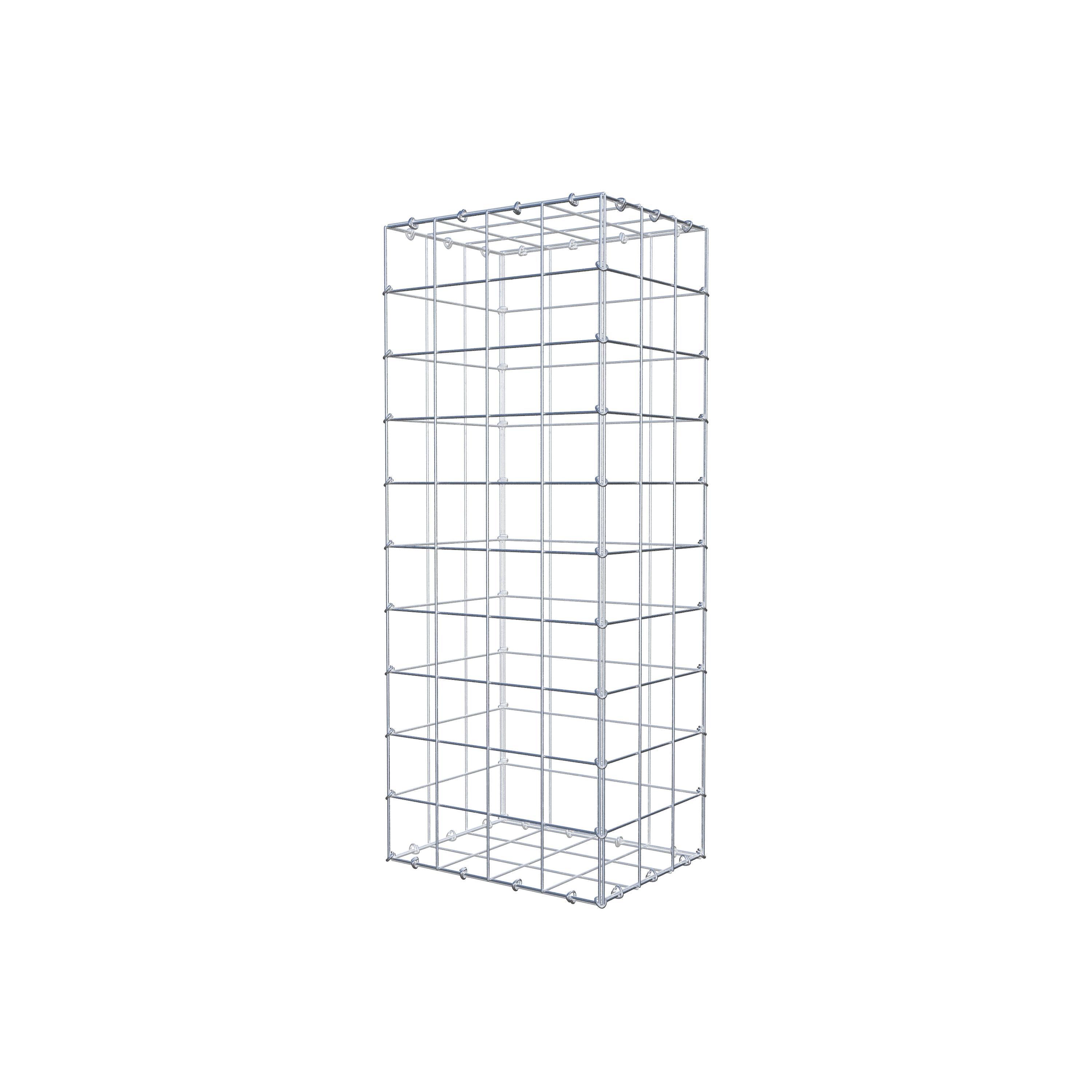 Gabion 100 cm x 30 cm x 40 cm (L x H x D), maskestørrelse 10 cm x 10 cm, C-ring