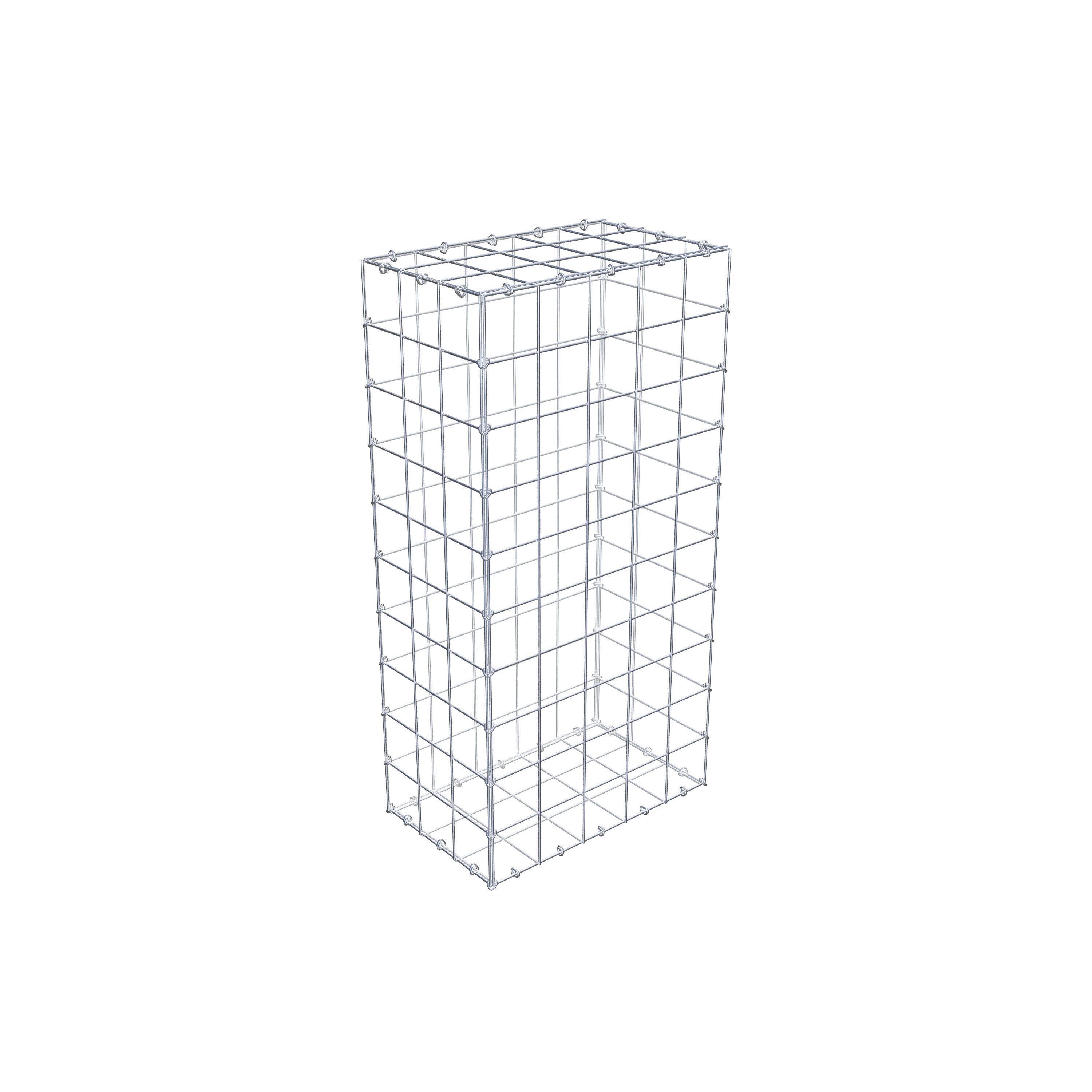 Gabion 100 cm x 30 cm x 50 cm (L x H x D), maskestørrelse 10 cm x 10 cm, C-ring