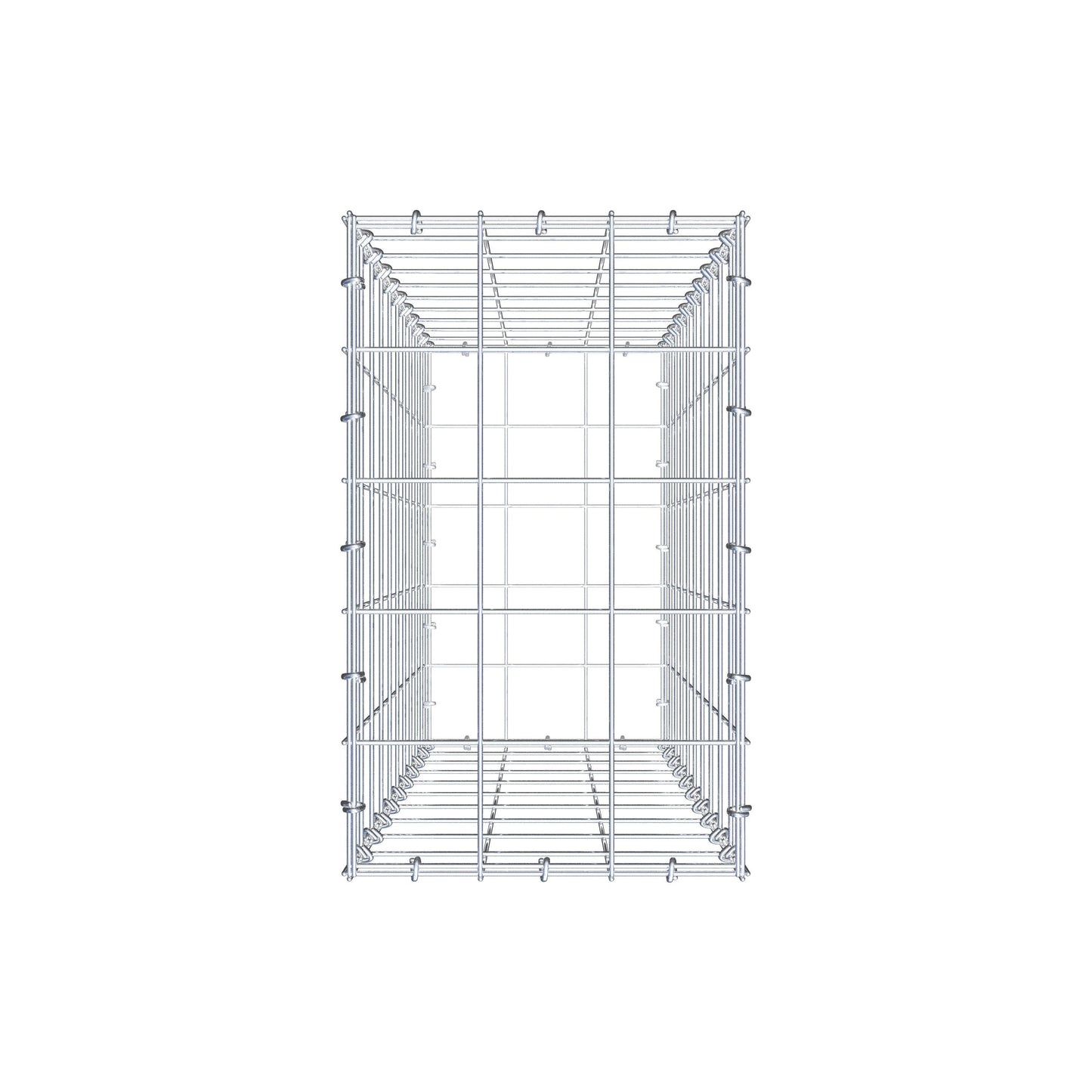 Schanskorf 100 cm x 30 cm x 50 cm (L x H x D), maaswijdte 10 cm x 10 cm, C-ring