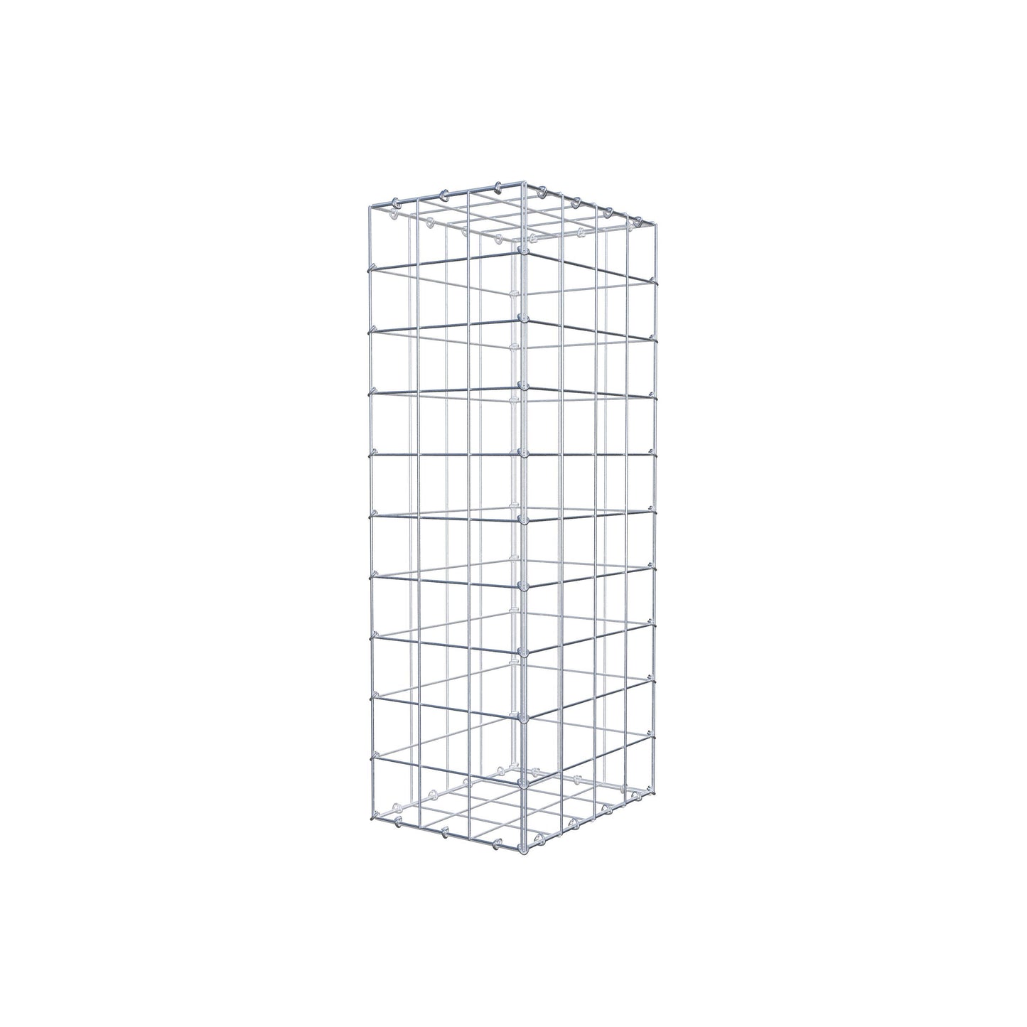 Gabion 100 cm x 40 cm x 30 cm (L x H x P), mailles 10 cm x 10 cm, anneau en C