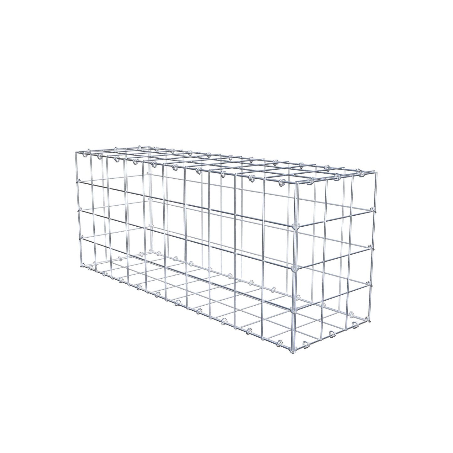 Gabion 100 cm x 40 cm x 30 cm (L x H x P), mailles 10 cm x 10 cm, anneau en C