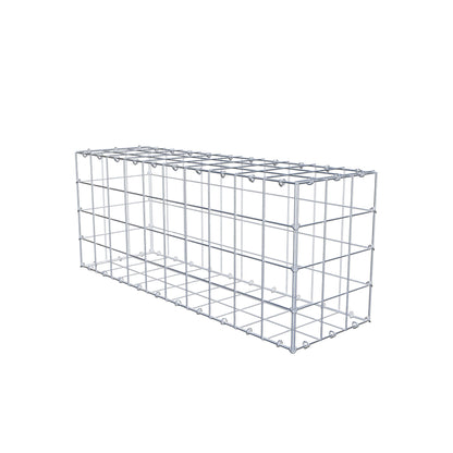 Gabion 100 cm x 40 cm x 30 cm (L x H x P), mailles 10 cm x 10 cm, anneau en C