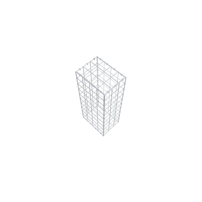 Gabion 100 cm x 40 cm x 30 cm (L x H x P), mailles 10 cm x 10 cm, anneau en C