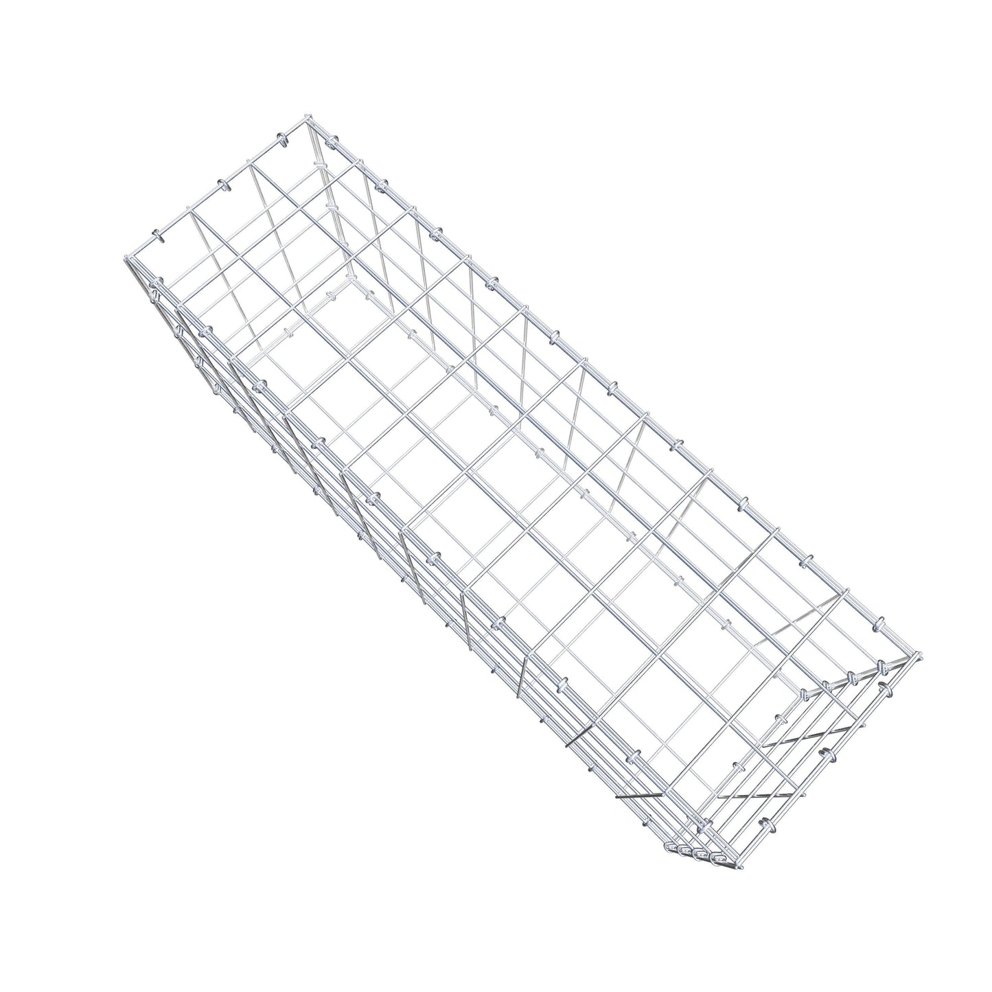 Gabion 100 cm x 40 cm x 30 cm (L x H x P), mailles 10 cm x 10 cm, anneau en C