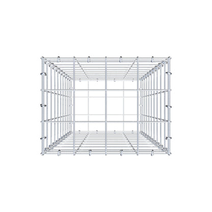 Gabion 100 cm x 40 cm x 30 cm (L x H x P), mailles 10 cm x 10 cm, anneau en C