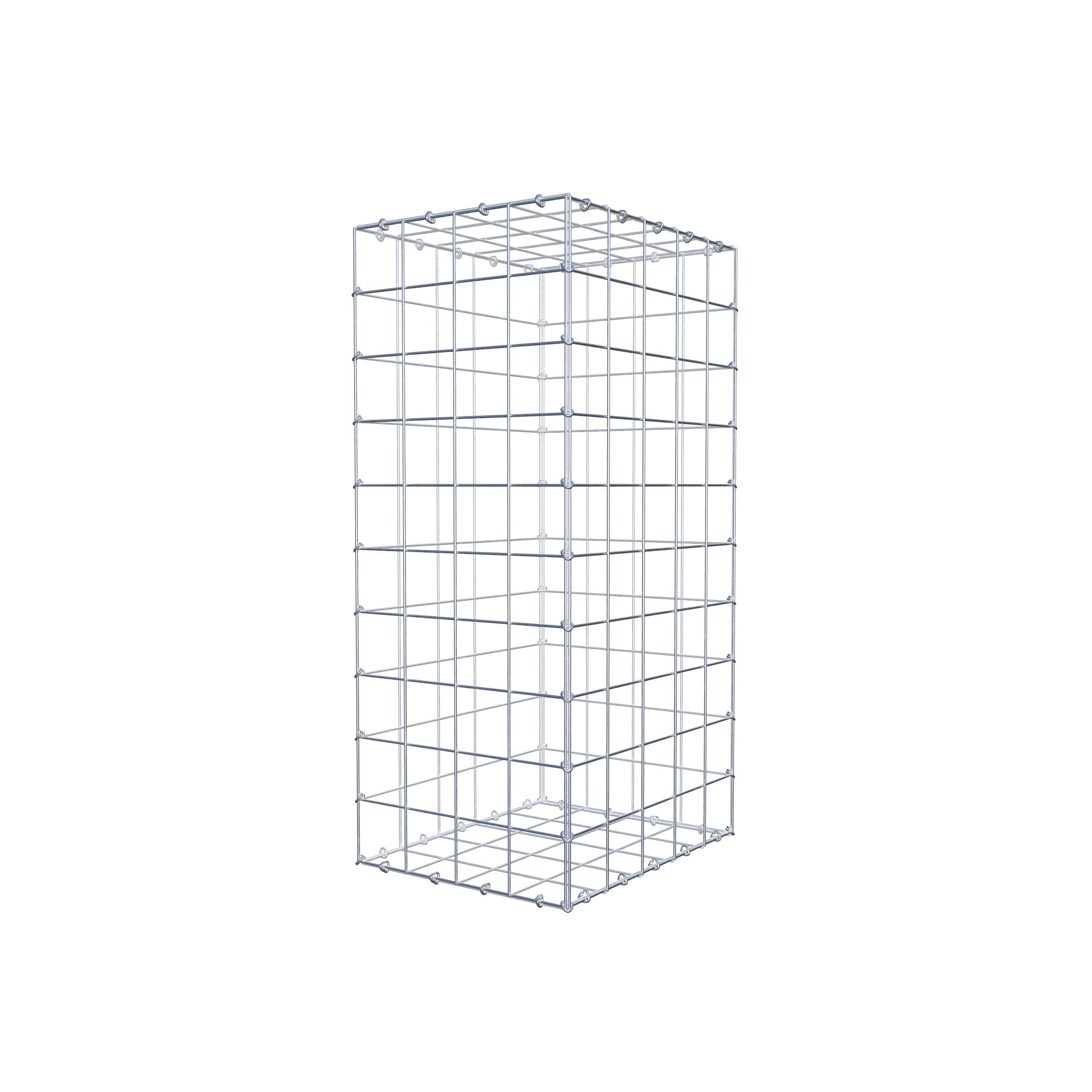 Gabion 100 cm x 50 cm x 40 cm (L x H x D), maskestørrelse 10 cm x 10 cm, C-ring