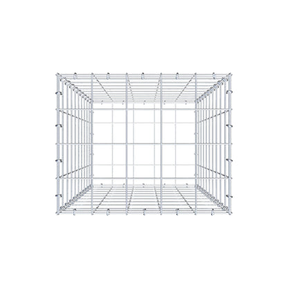 Gabião 100 cm x 50 cm x 40 cm (C x A x P), malhagem 10 cm x 10 cm, anel C