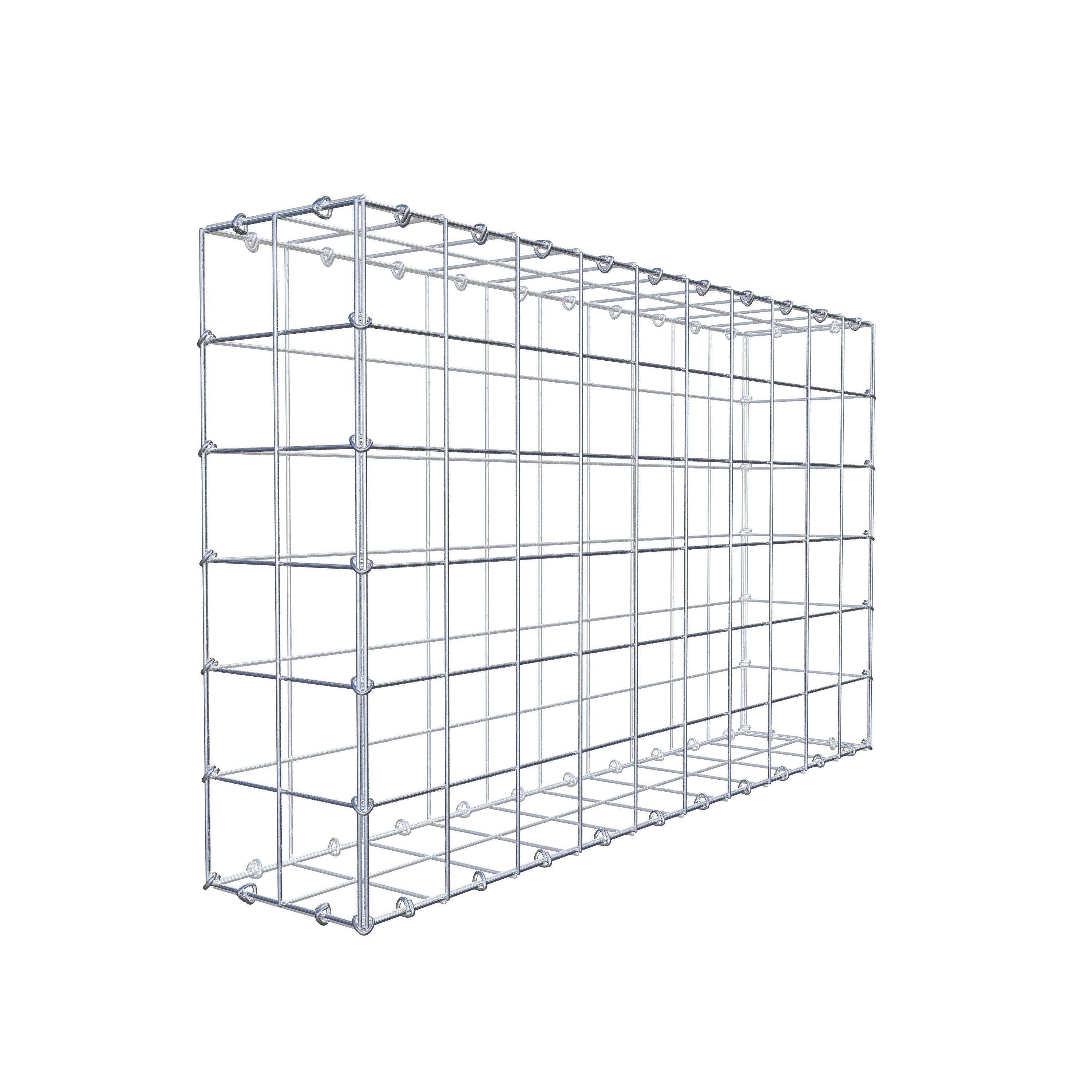 Gabion 100 cm x 60 cm x 20 cm (L x H x D), maskestørrelse 10 cm x 10 cm, C-ring