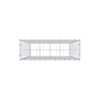 Gabion 100 cm x 60 cm x 20 cm (L x H x D), mesh size 10 cm x 10 cm, C-ring