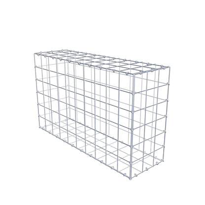 Gabion 100 cm x 60 cm x 30 cm (L x H x P), mailles 10 cm x 10 cm, anneau en C