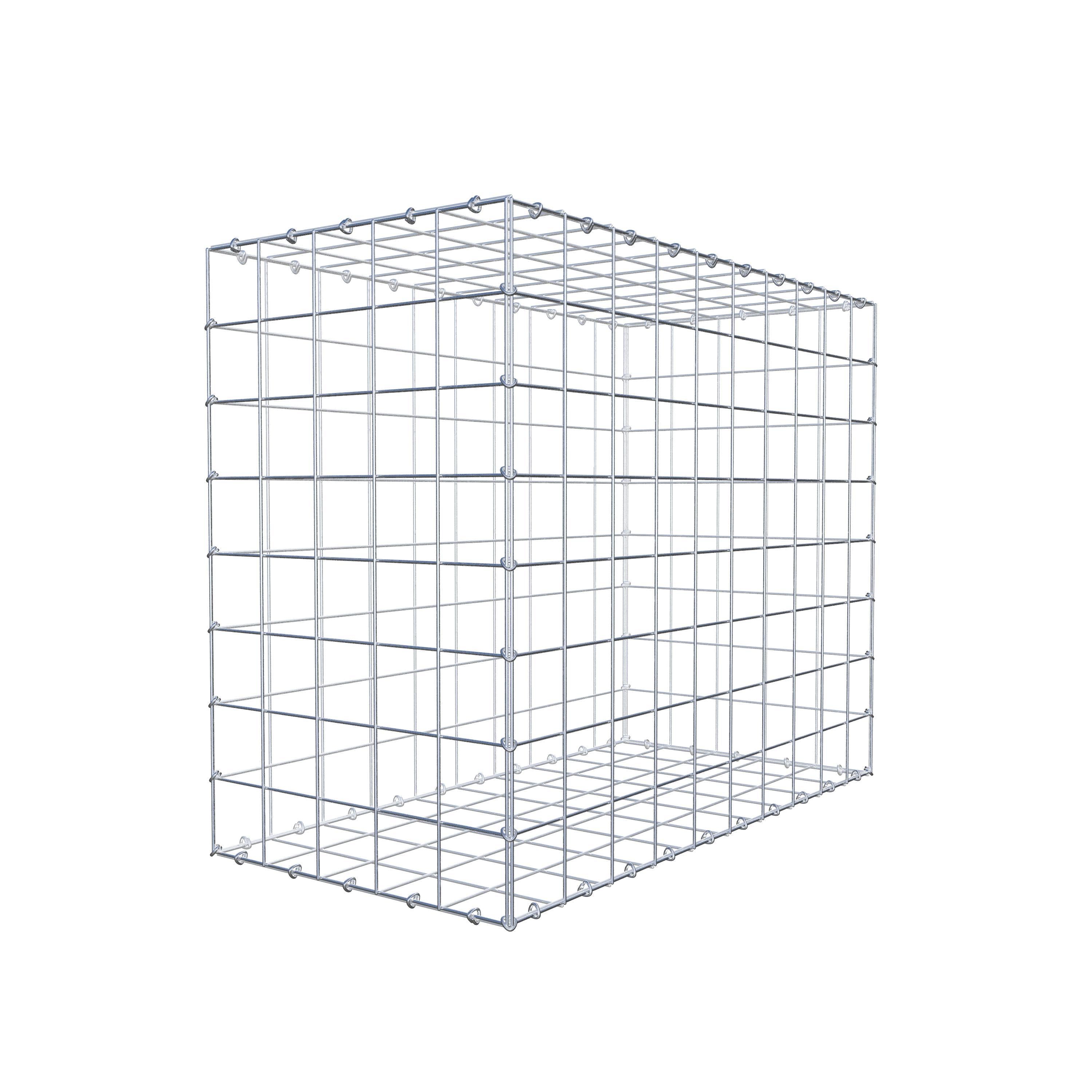 Gabion 100 cm x 80 cm x 50 cm (L x H x D), maskestørrelse 10 cm x 10 cm, C-ring