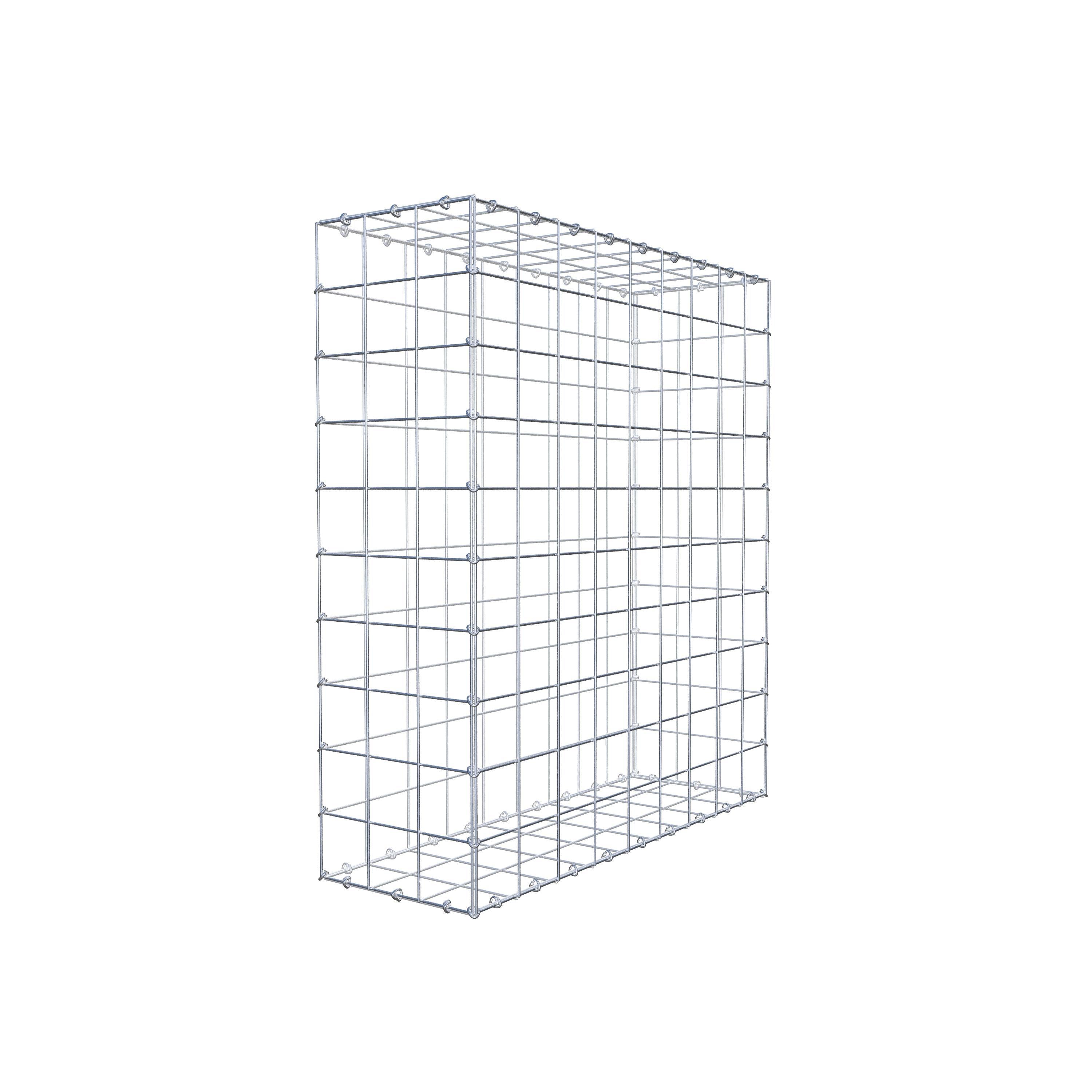 Gabion 100 cm x 90 cm x 30 cm (L x H x D), maskestørrelse 10 cm x 10 cm, C-ring