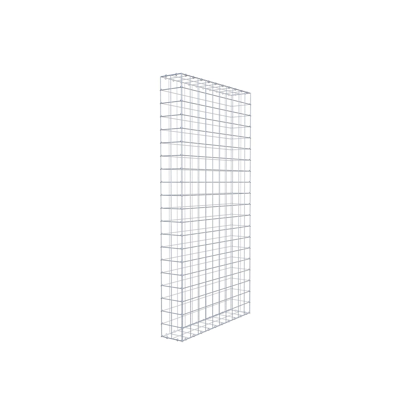 Gabion 200 cm x 100 cm x 20 cm (L x H x P), maille 10 cm x 10 cm, anneau en C