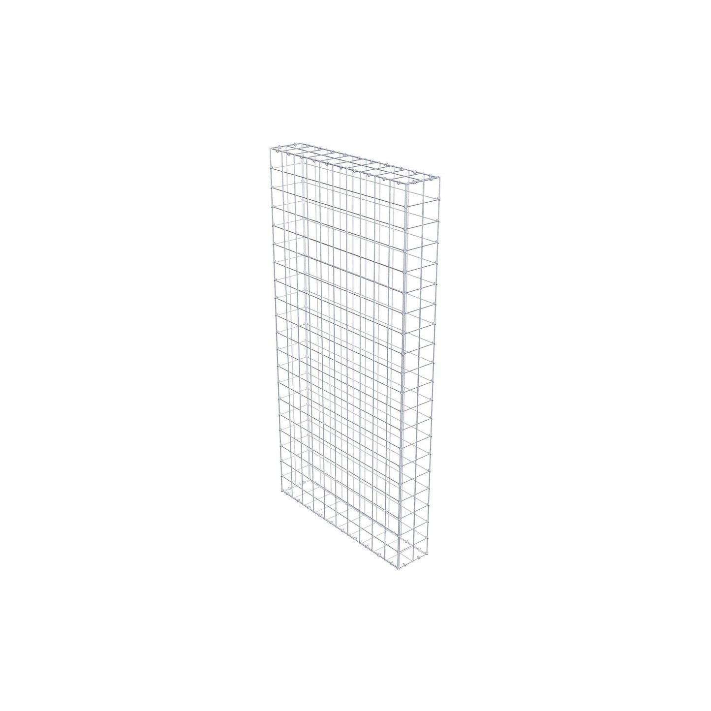 Gabion 200 cm x 100 cm x 20 cm (L x H x P), maille 10 cm x 10 cm, anneau en C