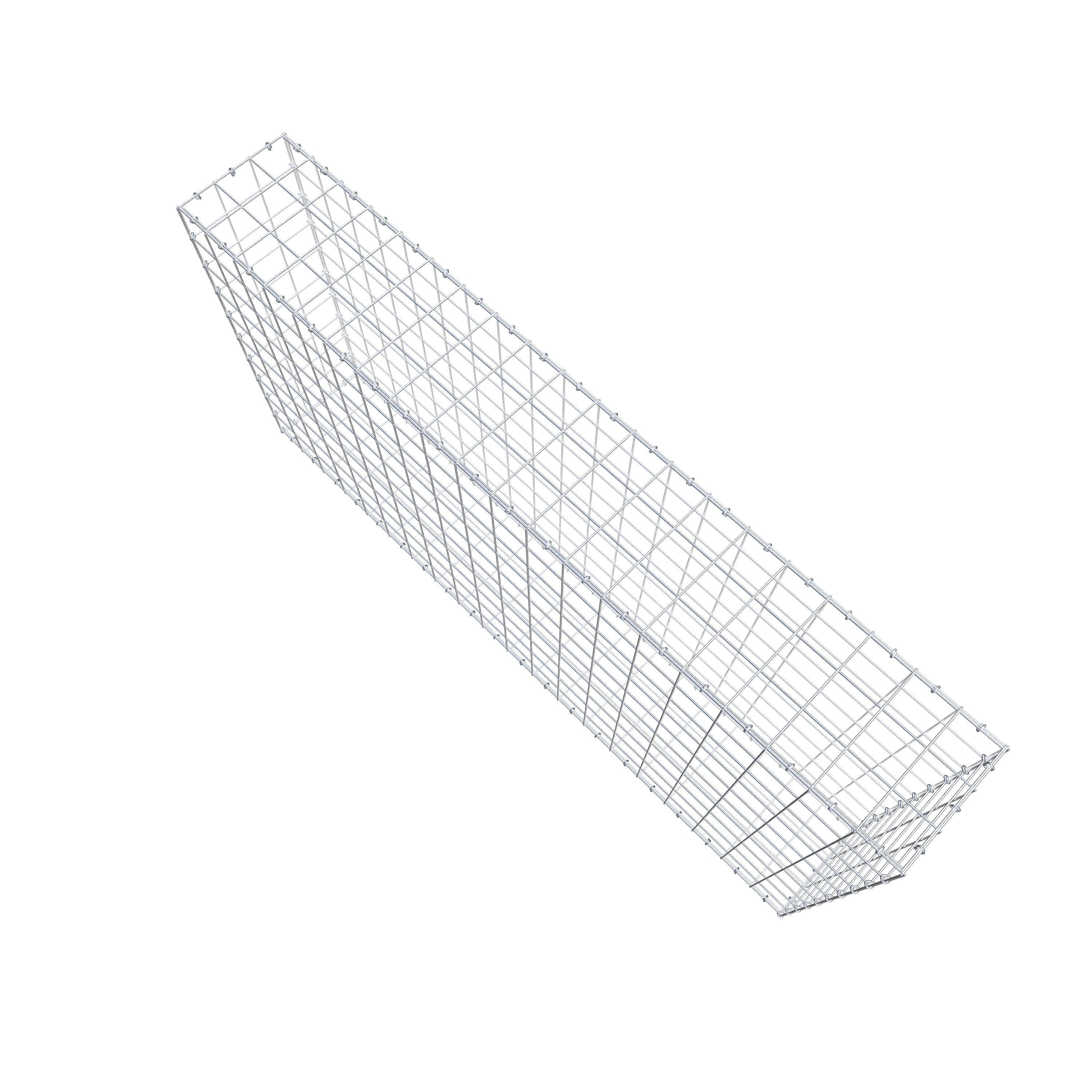 Gabion 200 cm x 100 cm x 30 cm (L x H x D), maskestørrelse 10 cm x 10 cm, C-ring