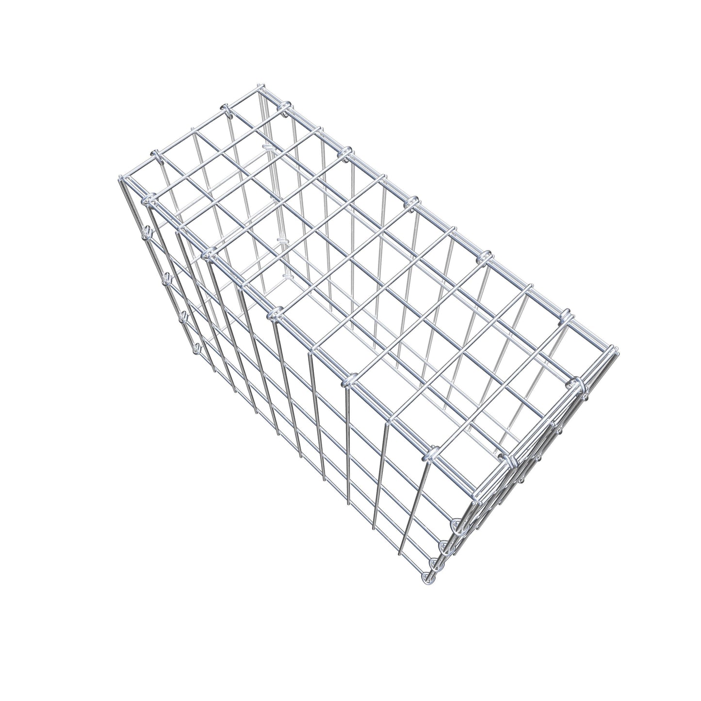 Anbaugabione Typ 3 50 cm x 40 cm x 20 cm (L x H x T), Maschenweite 5 cm x 10 cm, C-Ring