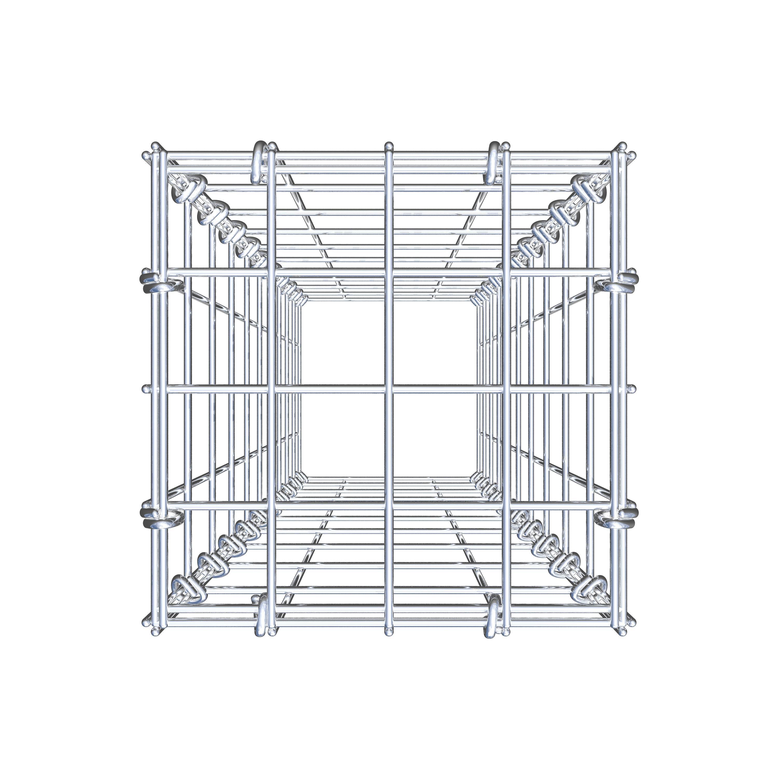 Anbaugabione Typ 3 100 cm x 20 cm x 20 cm (L x H x T), Maschenweite 5 cm x 10 cm, C-Ring