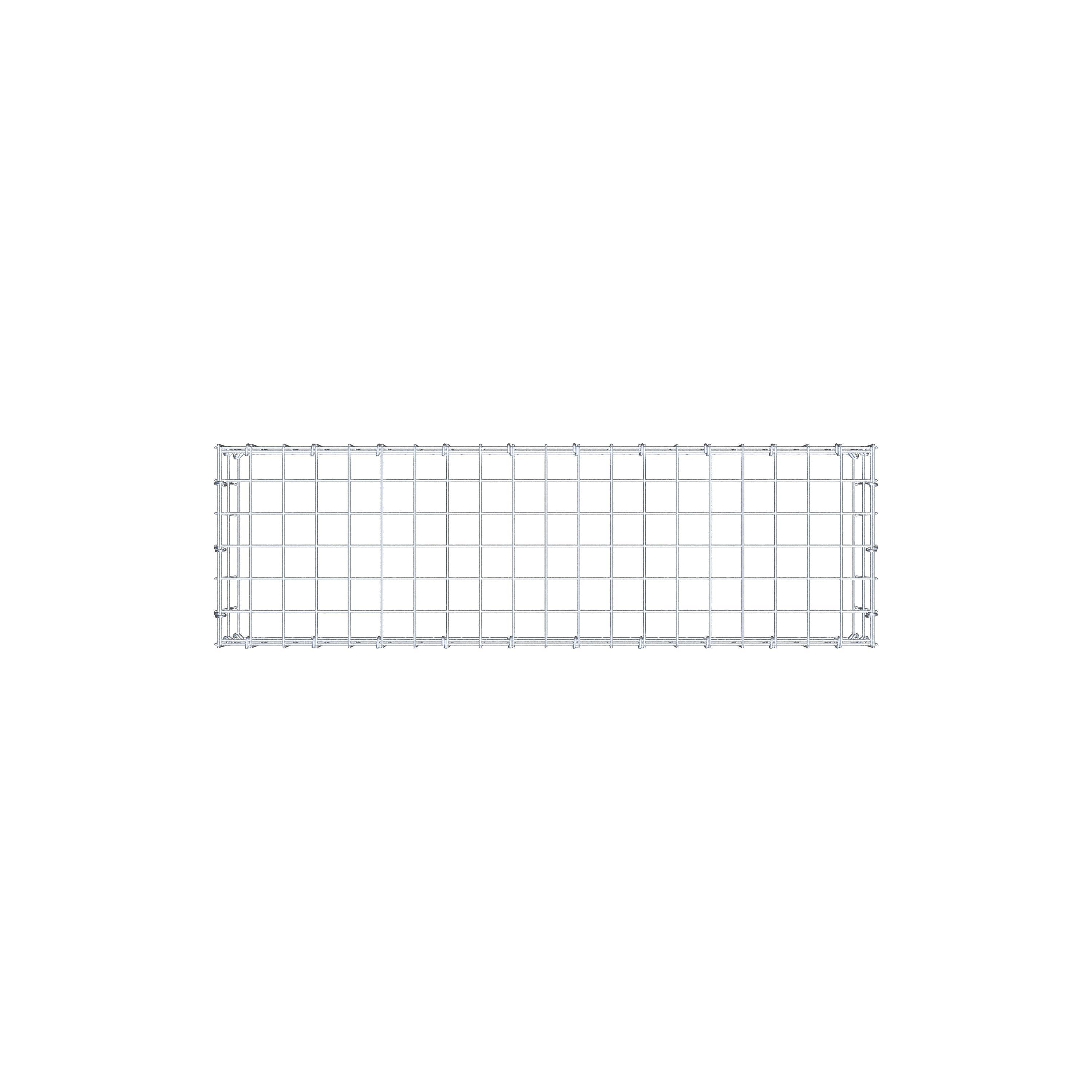 Anbaugabione Typ 3 100 cm x 20 cm x 30 cm (L x H x T), Maschenweite 5 cm x 10 cm, C-Ring