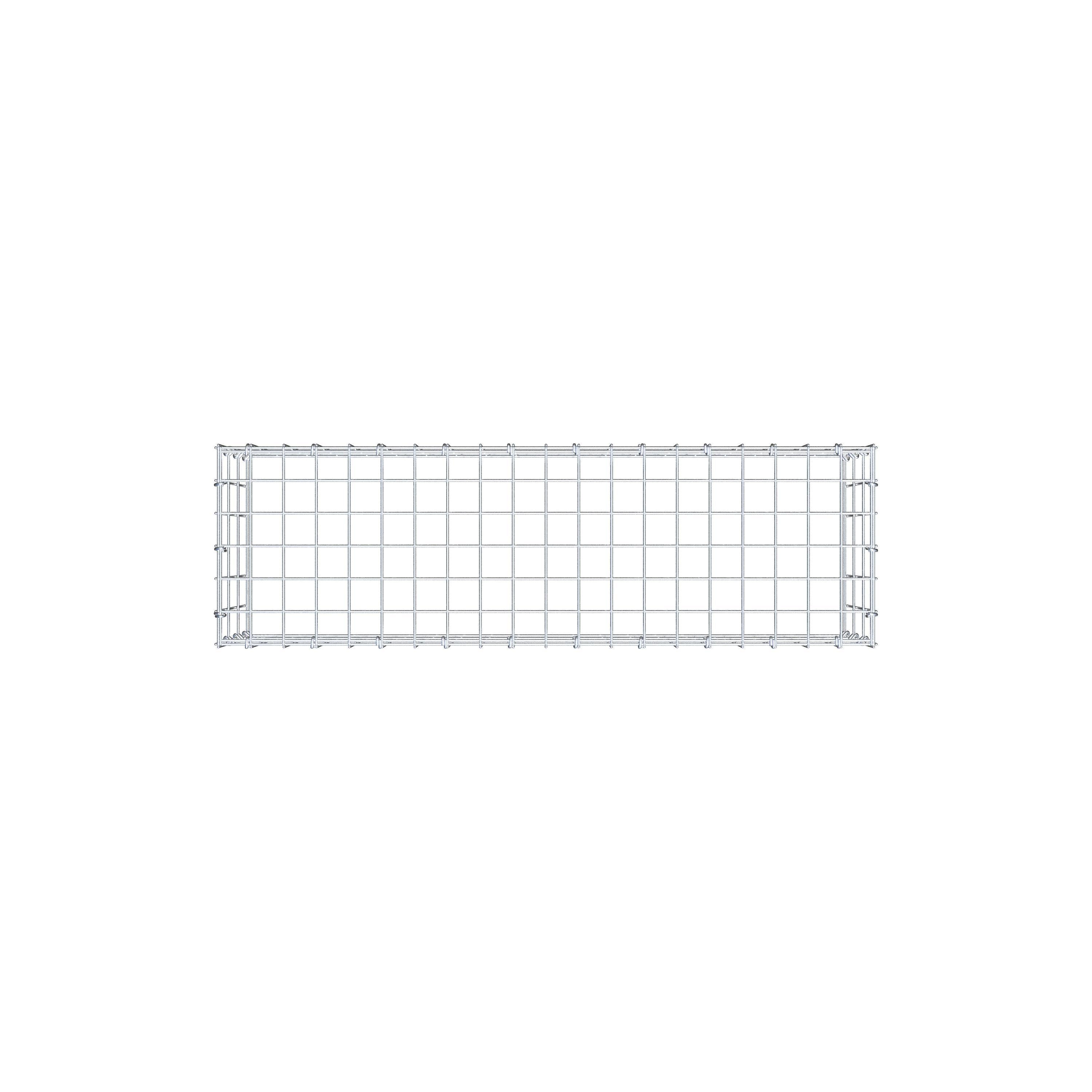 Anbaugabione Typ 3 100 cm x 30 cm x 30 cm (L x H x T), Maschenweite 5 cm x 10 cm, C-Ring