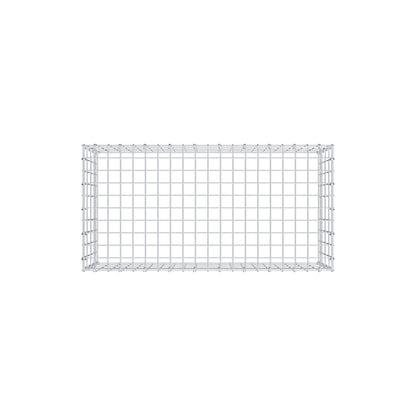 Typ 3 påbyggnadsgabion 100 cm x 40 cm x 50 cm (L x H x D), maskstorlek 5 cm x 10 cm, C-ring