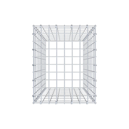 Typ 3 påbyggnadsgabion 100 cm x 40 cm x 50 cm (L x H x D), maskstorlek 5 cm x 10 cm, C-ring