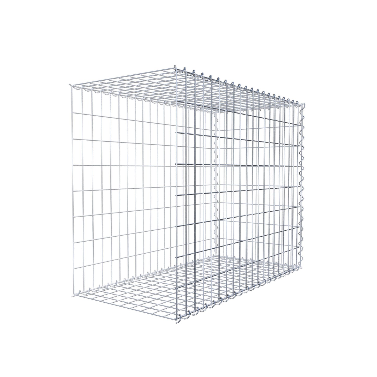 Gavión complementario tipo 2 100 cm x 80 cm x 50 cm (L x A x P), malla 5 cm x 10 cm, espiral