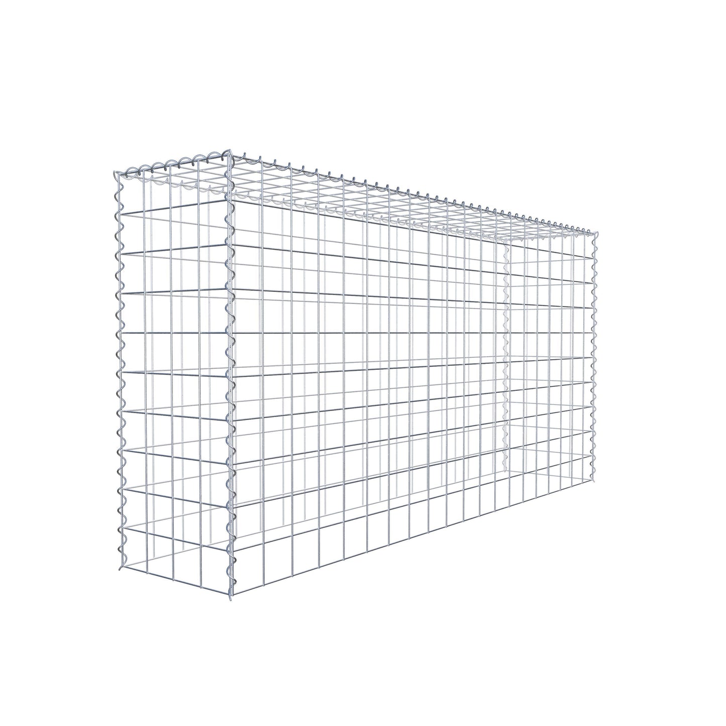 Opvokset gabion type 3 200 cm x 100 cm x 40 cm (L x H x D), maskestørrelse 10 cm x 10 cm, spiral