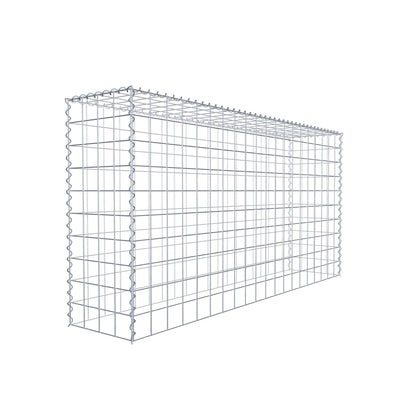 Opvokset gabion type 3 200 cm x 100 cm x 40 cm (L x H x D), maskestørrelse 10 cm x 10 cm, spiral