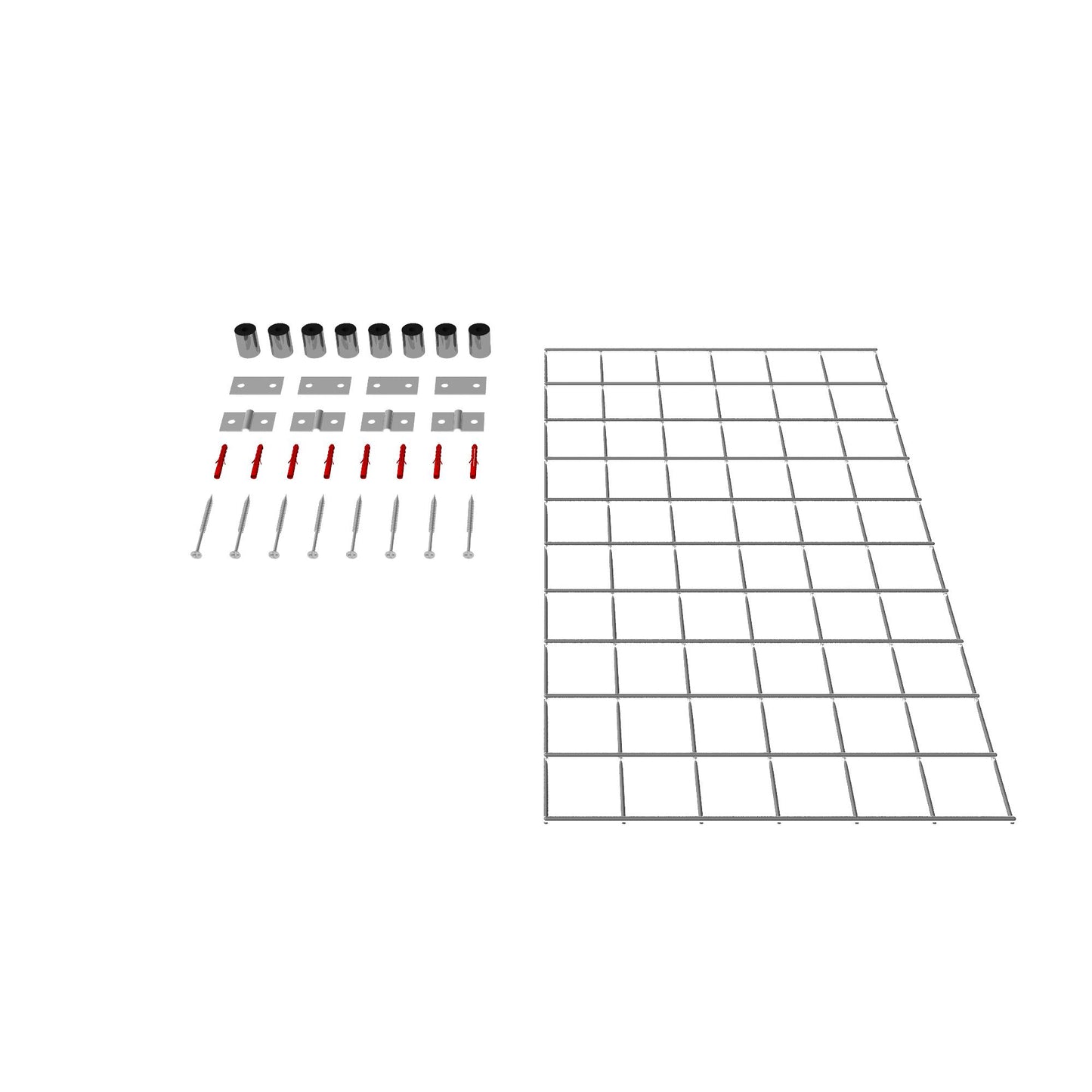 Dekogitter / Rankgitter (inkl. Montagematerial) Maschenweite 5 x 5 cm