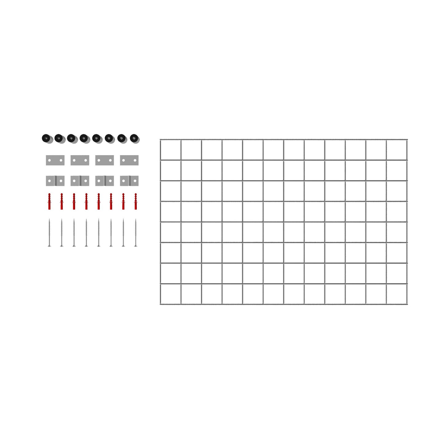 Dekogitter / Rankgitter (inkl. Montagematerial) Maschenweite 5 x 5 cm