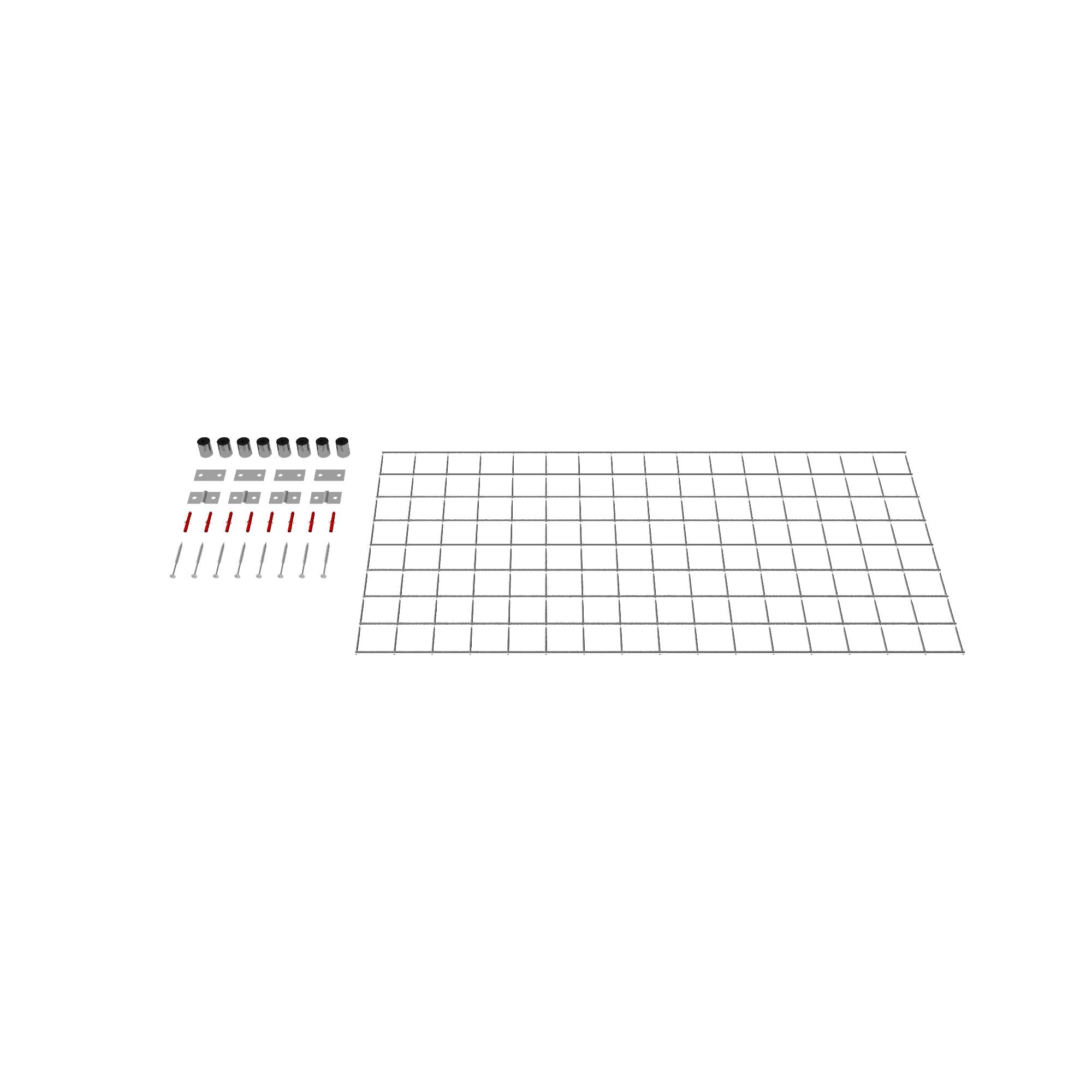 Decorative trellis / trellis (including mounting material) mesh size 5 x 5 cm