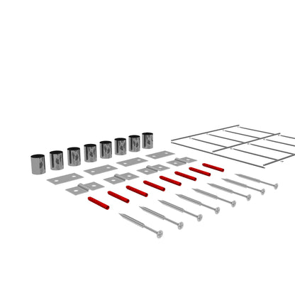 Rejilla decorativa/enrejado (incluido material de montaje) tamaño de malla 5 x 10 cm