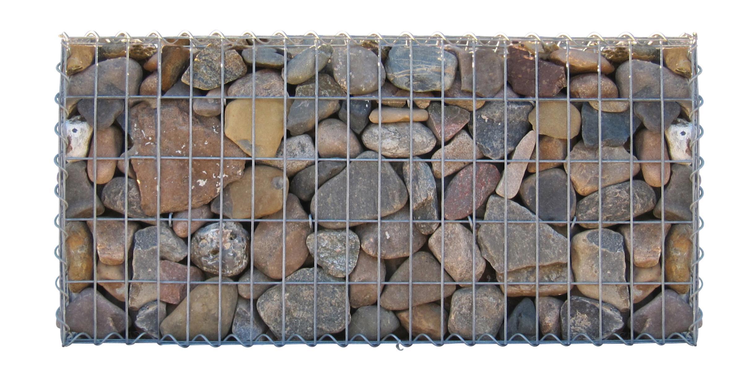 Gabion 100 cm x 30 cm x 20 cm (L x H x D), mesh size 5 cm x 10 cm, spiral