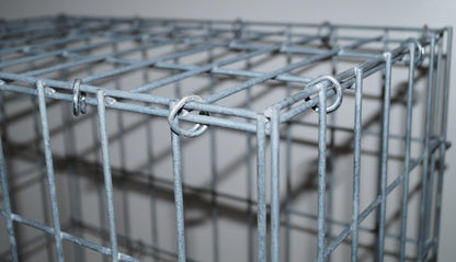 Gabion 100 cm x 90 cm x 30 cm (L x H x P), mailles 5 cm x 5 cm, anneau en C