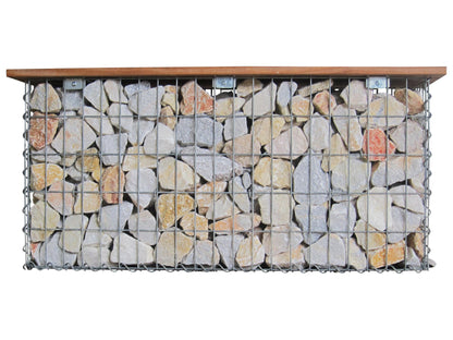 Gartenbank Spiralgabione CUMARU MW 5 x 10 cm 105 x 50 x 40 cm