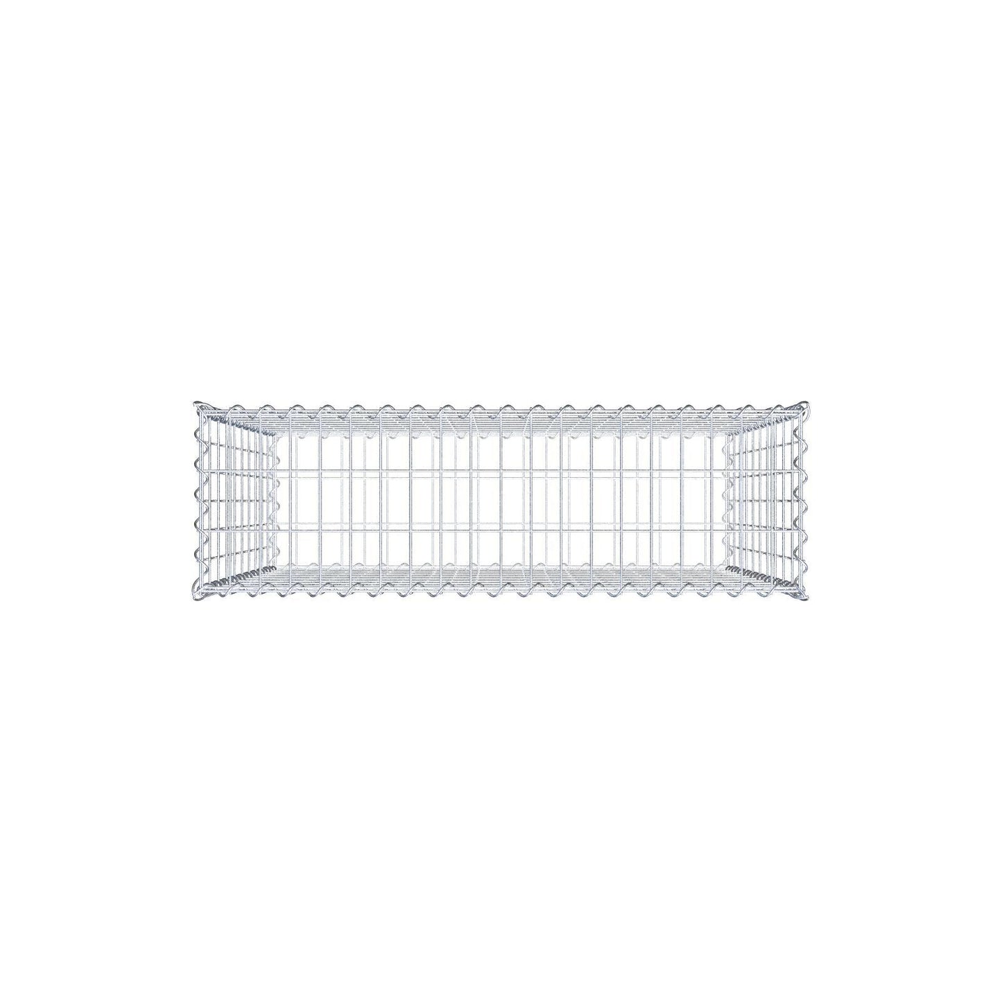 Lot de 2 gabions 100 cm x 100 cm x 30 cm (L x H x P), mailles 5 x 10 cm, spirale