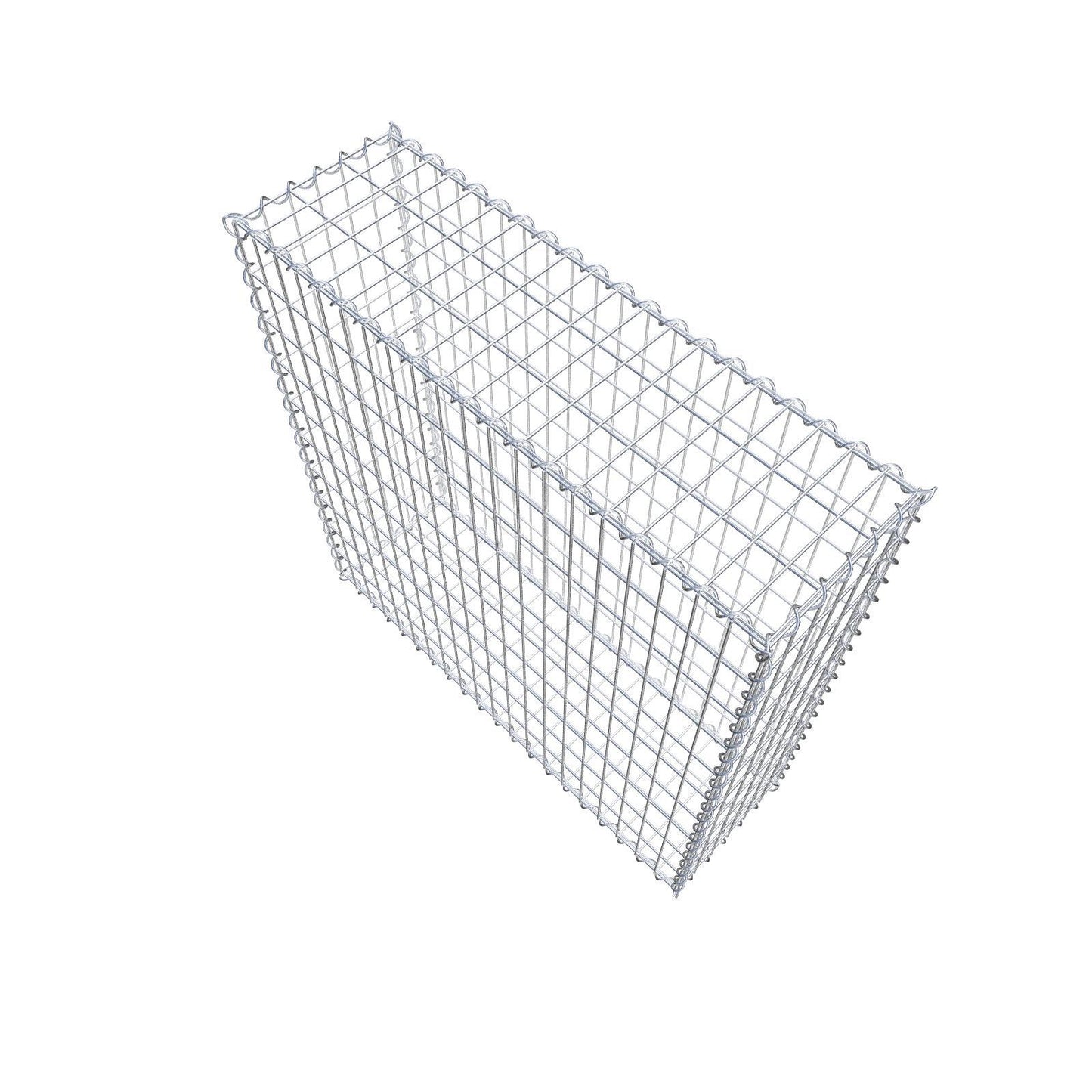 Lot de 2 gabions 100 cm x 100 cm x 30 cm (L x H x P), mailles 5 x 10 cm, spirale