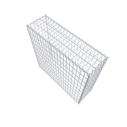 Lot de 2 gabions 100 cm x 100 cm x 30 cm (L x H x P), mailles 5 x 10 cm, spirale