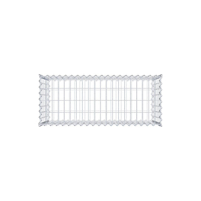 Conjunto de 2 gabiões 100 cm x 50 cm x 40 cm (C x A x P), malhagem 5 x 10 cm, espiral